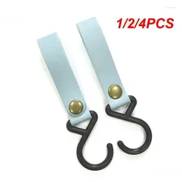 Hooks 1/2/4PCS Leather Camping Hangers Clothesline Outdoor Hanging Rope Durable Hiking Tent Accessories Campsite Storage Strap