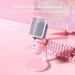 Microphones ONIKUMA M630 USB Microphone With One Click Mute Button Desktop Mic Wired For PC PS5/4 Mixer Gaming