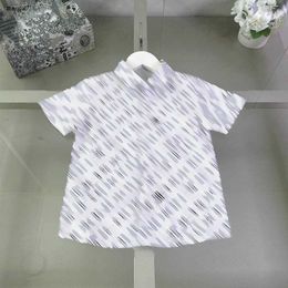 Top baby shirt summer kids designer clothes Size 100-150 CM Full print of letter logo child cardigan Short sleeved girls boys Blouses 24May