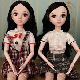 60cm Doll Blinking Eyes Winking 13 BJD with clothes Kids Girls Dolls Toy Gift 240520
