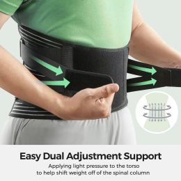 Hot sale Back Braces Waist Belt Men Women Work Lower Back Pain Relief Breathable Anti-skid Spine Lumbar Support Belt