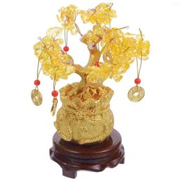 Decorative Flowers Money Tree Chinese Bonsai Gemstone Fortune Artificial Home Decor Decoration Ornaments