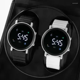 Wristwatches LED Digital Watch Couple Watches For Men Women Sports Army Military Silicone Electronic Clock Hodinky Reloj Hombre