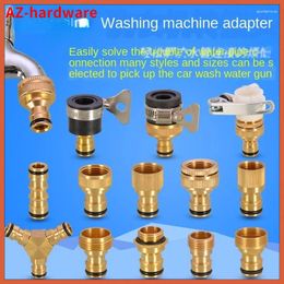 Bathroom Sink Faucets Washing Machine Kitchen Basin Faucet Connector Water Pipe Car Wash Hose Transfer Interface Mouth Nipple Accessories