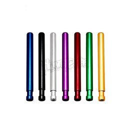 bong Self Cleaning One Hitter 82MM Metal Bat Snuff Tobacco Smoking Cigarette Dugout Pipe New Arrivals sniffer Dab Rig