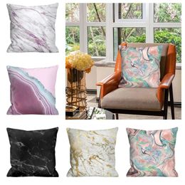 Pillow Fashion Peach Simple Colorful Bedding Hold Pillowcase Without Core Standard Set Satin For Hair Size