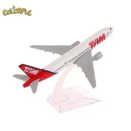 Aircraft Modle Metal Scale 1 400 Aircraft Replica Brazilian Plane Collectable Toys for Boys TAM Boeing 777 Aircraft Die Casting Model Aviation s2452022