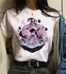 Women039s TShirt Tshirts Women Anime Print Grunge Steampunk Tee Gothic Female Harajuku Summer Clothing EGirl Kawaii Y2k Aest6682214