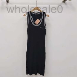 Basic & Casual Dresses designer Knitted 23 New Sleeveless Dress Women's U-neck Style Celebrity XKVE