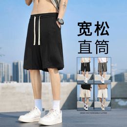 2024 Summer Thin Shorts Mens Trendy Loose Casual Sports Capris Instagram Pants Shorts