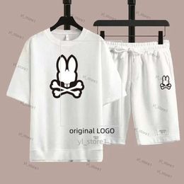 Physcho Bunny Brand Mens T-Shirts Psyco Bunny Shirt Pattern Top Cotton Short Sleeve Tshirt Print Psychological Bunny Shirt Summer Mens Tee Luxury Designer 8800