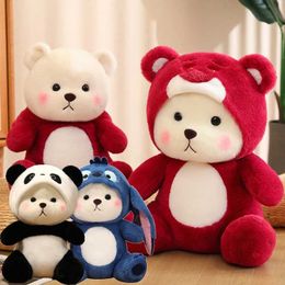 Action Toy Figures New 65cm Kawaii Little Bear Plush Doll Cute Soft Anime Lina Cartoon Valentines Day Birthday Gift Christmas H240521