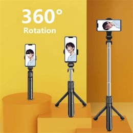 COOL DIER New Extended Bluetooth Selfie Stick Tripod With Remote Shutter Foldable Phone holder Monopod For Android IOS TikTok
