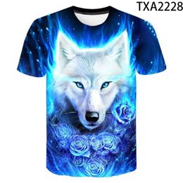 Newest Wolf 3D Print Animal Cool Funny TShirt Men Short Sleeve Summer Tops Tees Fashion T shirt1356989