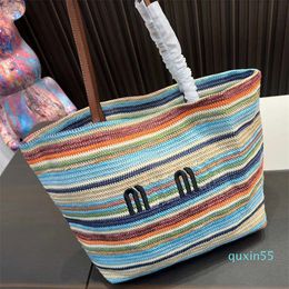 beach tote raffias designer bag mumu handbag travel bags women Fashion Woven Shoulder Messenger Purse Large Totes