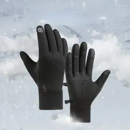 Cycling Gloves Outdoor Sports Men's Style Plus Fleece Touch Screen Protector Warm Waterproof Riding Foreign Trade Autumn And Winter