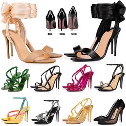 with box dust bag Red Bottoms top quality designer heels dress high heels shoes womens sandals Peep-toes Sexy Pointed Toe Red Sole Wedding Shoes luxury sandals