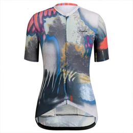 Cycling Jersey Womens Slim Short Sleeve Spring Anti-Pilling Eco-Friendly Bike Clothing Breathable Bicycle Shirt 240521