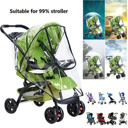 Stroller Parts Rain Cover Universal Buggy Raincover For Baby Pushchair Pram Clear