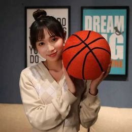 Plush Cushions Real Life Basketball Ball Pillow Cushion Plush Toys Stuffed Doll Baby Kids Children Boys Girls Adults Birthday Gifts Room Decor