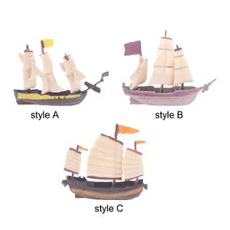 Model Set Sailing Doll Boat Toy Action Picture Toy Sailing Micro Model S2452196