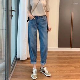 Women's Jeans Pear Figure Pants Women Spring And Autumn Loose Midi Waist Harun Large Size Female Showing Thin Ankle Length