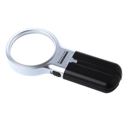 Dual Purpose Magnifier Magnifying Glass with Light Handheld LED Illuminated Lighted Magnifying Glasses for Seniors Gift
