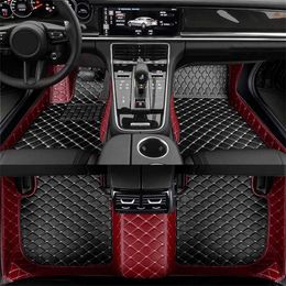 Floor Mats Carpets WZBWZX Custom Leather Car Floor Mat For Peugeot All Model 4008 RCZ 308 508 301 3008 206 307 207 2008 408 5008 607 Auto Accessori T240522