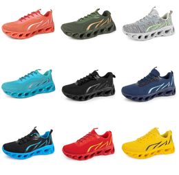 2024 men women running shoes GAI black three navy blue light yellow Beige Nude plum Lightweight mens trainers sports Outdoor sneakers