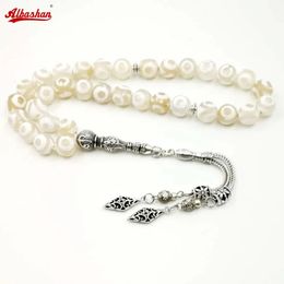 Tasbih Natural Eyes Agate stone muslim misbaha prayer bead islamic accessories on hand turkish jewelry 33 rosary beads bracelet 240521