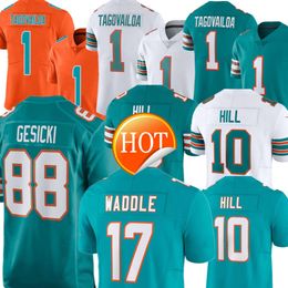 Tyreek Hill jersey men Dan Marino Tua Tagovailoa Jason Taylor Jaylen Waddle Devon Achane Jevon Holland Jalen Ramsey Larry Csonka Zach Thomas custom Football jerseys