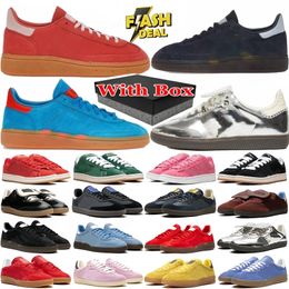 2024 Handball Spezials Shoes Black OG Clear Pink Gum Running Shoes Outdoor Originals Mesa Gum Aluminium BlackGum Brown Men Women Casual Shoes