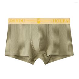 Underpants Mens Sexy Shorts U Convex Pouch Boxer Briefs Middle Waist Underwear Home Elastic Panties