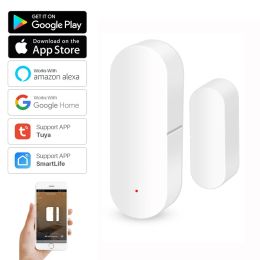 Tuya Smart WiFi Door Sensor Smart Door Open/Closed Detectors WiFi Window Sensor For Smart Life APP Security Protection