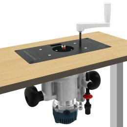 Router Lift System 65mm Universal Trimming Machine Router Lift Table Router Base ,Woodworking 6-speed 800W Electric Trimmer