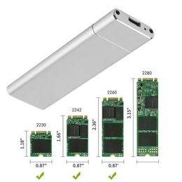 Usb Gadgets M.2 Ngff To Usb3.1 Ssd Mobile Hard Disc Box Adapter Card External Enclosure Case Drop Delivery Computers Networking Comput Oteah