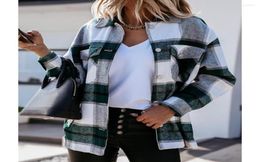 Men039s T Shirts For Women Plaid Long Sleeve Button Up Shirt Collared Tops And Blouse Autumn Winter Fashion Loose Casual Black 1580585