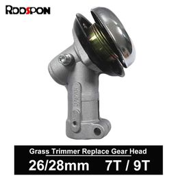 Other Garden Tools 7 9 Teeth Trimmer Gearbox Gearhead 26mm 28mm Brushcutter Grass Trimmer Replace Gear Head Lawn Mower Parts Garden Power Tools S2452177