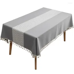 Table Cloth Tablecloth Jacquard Wave Tassel Coffee Modern Minimalist For Dining