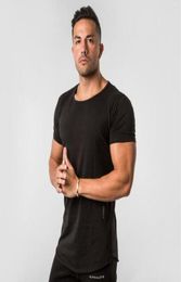 New Designer Panelled Tshirt Mens Fitness Tshirt Homme Gyms T Shirt Men Fitness Crossfit Summer Tees Tops With M2XL5656897