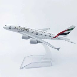 Aircraft Modle 1X 1 400 Mini Metal Aircraft Copy UAE A380 Die Casting Model Aviation Aircraft Boy collectible toy s2452022