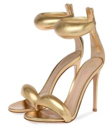 Boots One strap Women Sandals Sexy Gold Stiletto Heel Back Zip Cover Heels Woman 2022 Designer Shoes Luxury Summer Sandalias 220908777120
