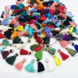 New 10Pcs Mini Metal Hanging Ring Tassel Trim Pendant DIY Craft Jewelry Earrings Decor Materials Fringe Trim