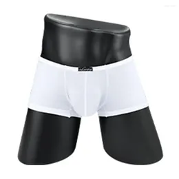 Underpants 1pc Sexy Men's Underwear Soft U-convex Pouch Boxers Shorts Low Waist Panties Solid Color Male