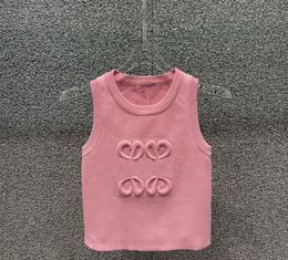 Summer fashion tank top women female jacquard knitted designer vest sexy