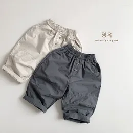 Trousers Children Pant Wear Boys And Girls Summer Thin Pants 2024 Loose Casual Baby Fashion Solid
