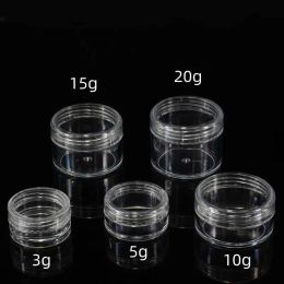 wholesale Containers Jars 3g 5g 10g 15g 20g Clear Plastic Box Transparent For Cosmetic Wax Storage Makeup Balm Face Cream Eyeshadow Nail LL