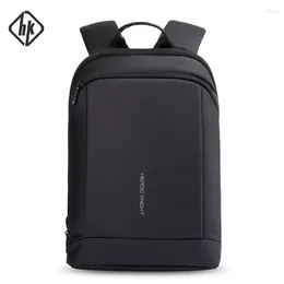 Backpack HK Laptop Men's 15.6Inch Pack Work Women Bagpack Business Anti Theft Unisex Black Thin Backpacking Businese Travel Bag