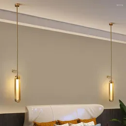 Wall Lamp Creative LED Light Drop Height Adjustable Living Room Bedroom Dining Sconce Gold Metal White Acrylic