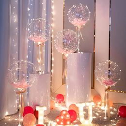 50/100pcs Bobo Balloons 8/10/18/20/24/36 Inch Clear Balloons Birthday Party Bubble Balloons Decoration Wedding Helium Balloons 240520